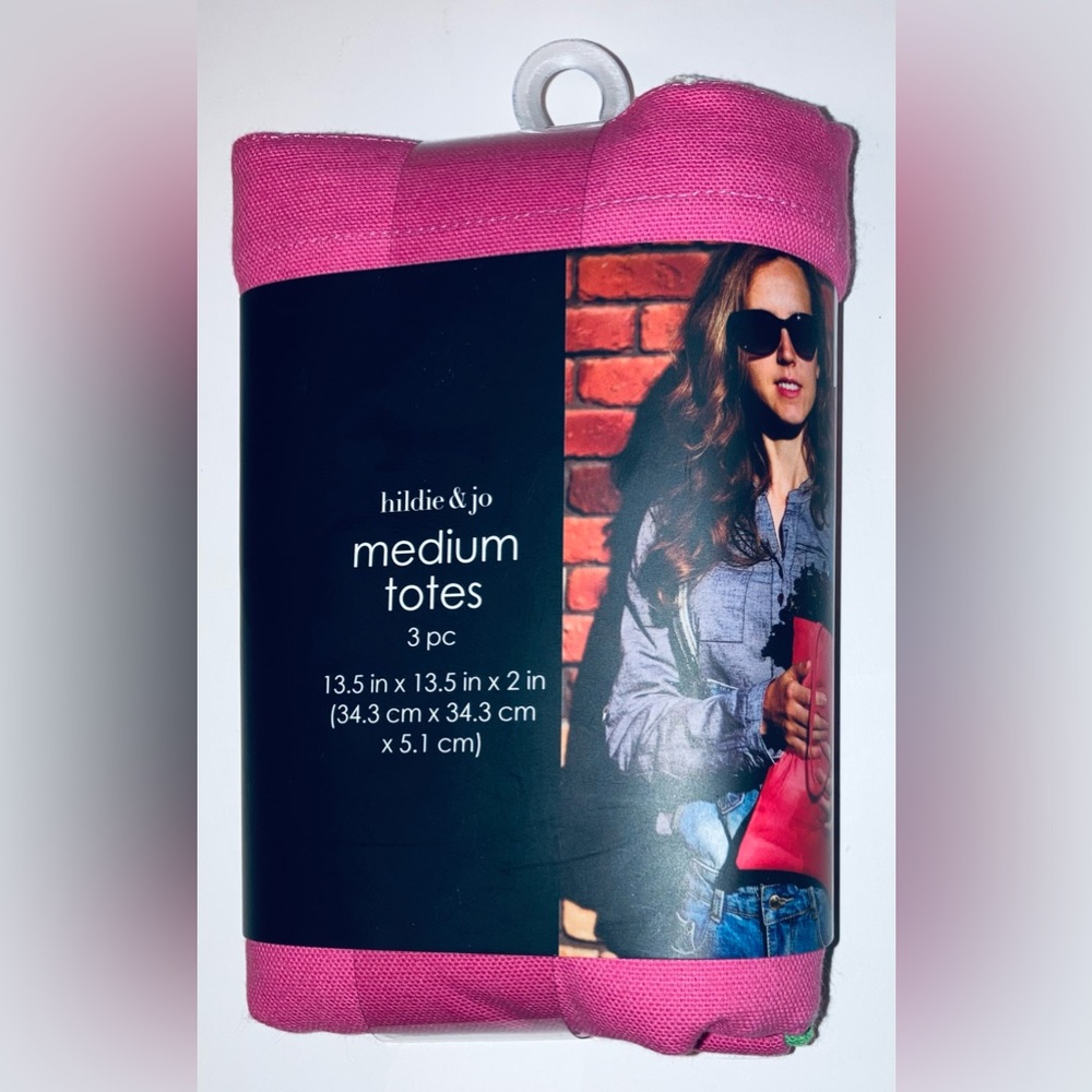 Hildie & Jo Canvas Totes 3-Pack - NEW! Multi-Colors.